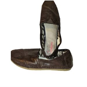 Skecher's Luxe Bob's Rain Dance Memory Foam Chocolate Suede Slip-On Flat Size 8